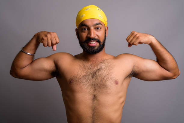 Muscle hairy indian Body Hair
