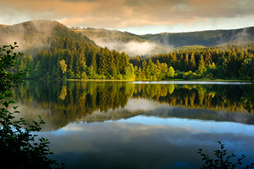 A stunning view of Se_sestausee in Harz,Germany