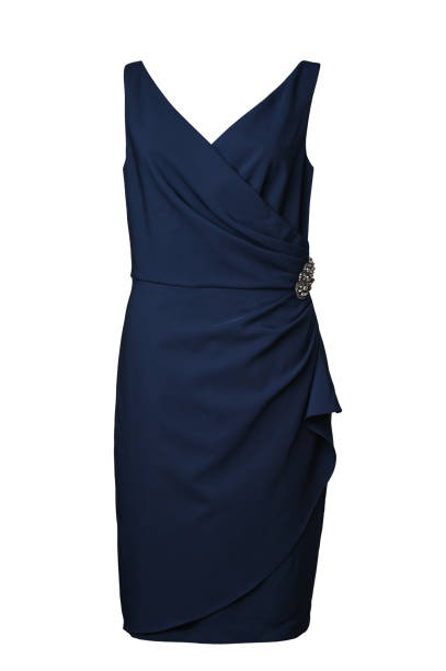 Stylish blue dress stock photo