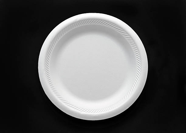 Styrofoam Plate stock photo