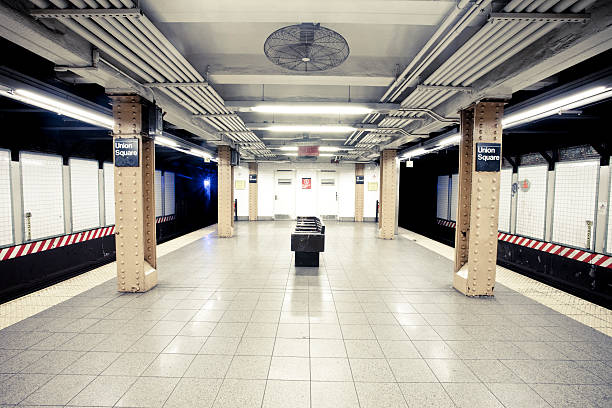NYC Subway Station stock photo