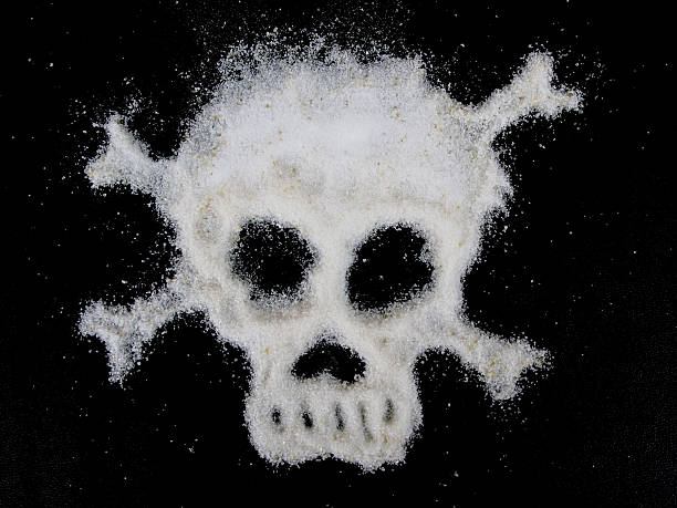 Sugar is Deadly: Negative Sugar Concept stock photo