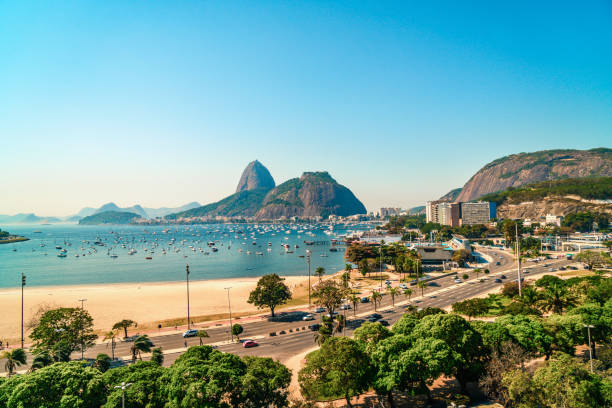 Sugarloaf Mountain in Rio de Janeiro, Brazil stock photo