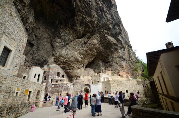 Sumela monastery one of the most impressive sights in the whole Black Sea region, in Altindere Valley, Trabzon province, Turkey stock photo
