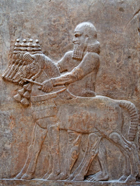 Sumerian artifact Ancient sumerian stone carving with cuneiform scripting sumerian civilization stock pictures, royalty-free photos & images
