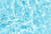 Sommer blau WasserWelle abstrakte oder natürliche Blase Textur Hintergrund