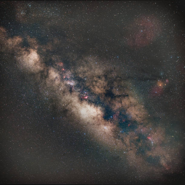 Summer Milky Way over the sky stock photo