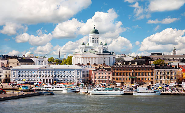 Summer of Helsinki, Finland. stock photo