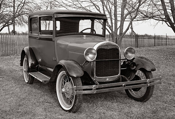 Sunday ride. 1929 Model A stock photo
