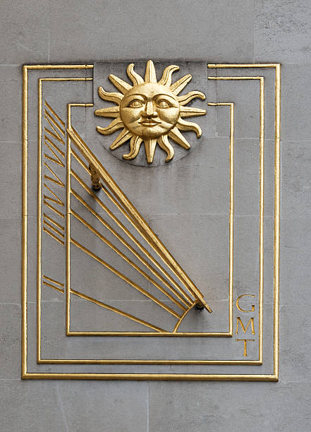 Sundial with Sun stock photo