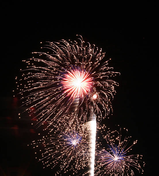 Sunflower Fireworks stock photo