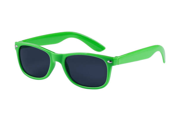 солнцезащитные очки изолированы на белом фоне с копировальной площадью - sunglasses стоковые фото и изображения