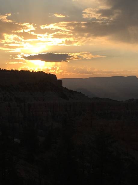 Sunrise at Bryce Canyon National Park stock photo