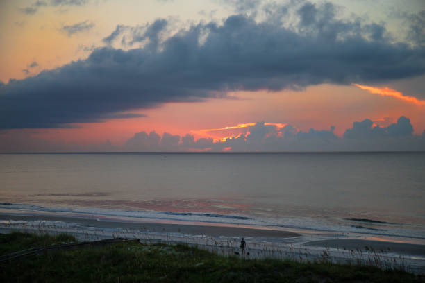 Sunrise at Carolina Beach Sunrise at Carolina Beach carolina beach north carolina stock pictures, royalty-free photos & images