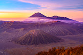 istock Sunrise at the Bromo volcano mountain in Indonesia 1190328360