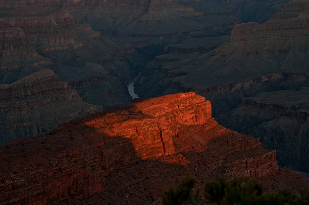 Sunrise on the Grand Canyon stock photo