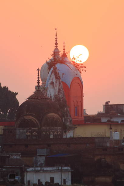 Sunset at Ayodhya, Uttar Pradesh, India Sunset at Ayodhya, Uttar Pradesh, India ayodhya stock pictures, royalty-free photos & images
