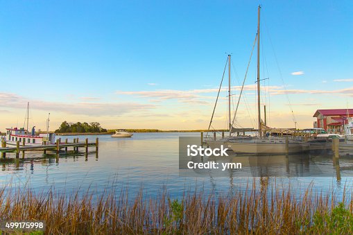 istock Sunset at Chesapeake Martime Museum in St Michaels Maryland 499175998