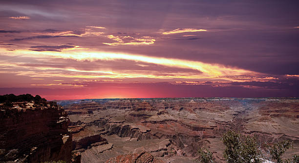 Sunset at Grand Canyon stock photo