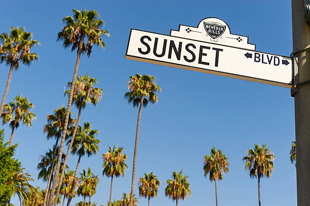 Sunset Boulevard stock photo