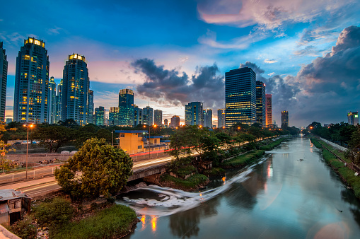 Sunset Hdr At Jakarta City Stock Photo Download Image Sunset Hdr At Jakarta City Stock Photo Download Image