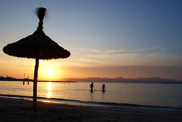 Sunset, Mallorca stock photo