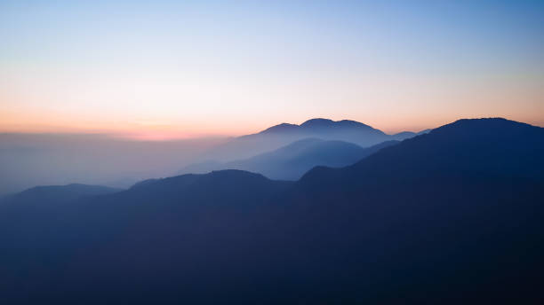 Photo of sunset over mountains