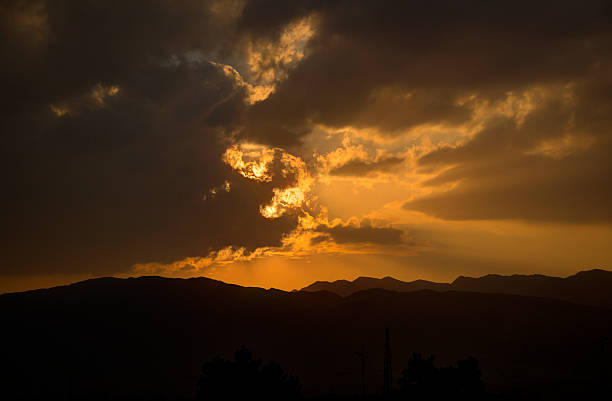 Sunset , Quetta, Balochistan, Pakistan stock photo