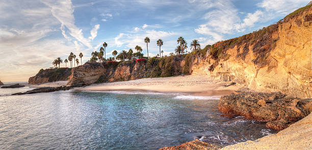 Sunset view of Treasure Island Beach stock photo
