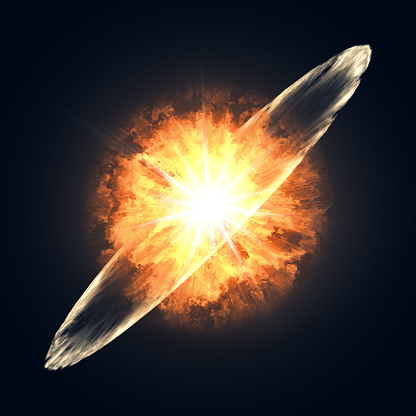 A supernova explosion in space illustration