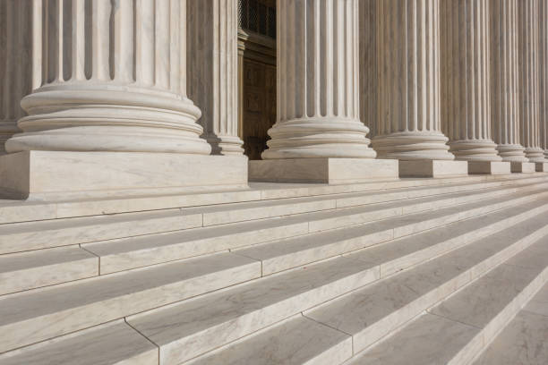 Supreme Court Building in Washington DC, USA stock photo