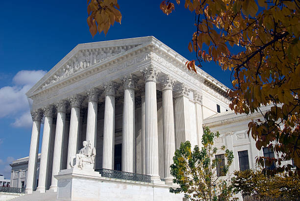 US Supreme Court in the Fall stock photo