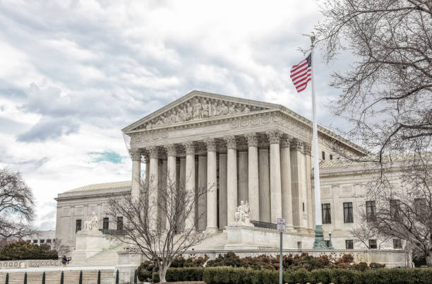 Supreme Court of the United States in Washington, DC stock photo