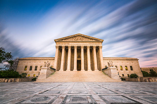Supreme Court of the United States United States Supreme Court Building in Washington DC, USA. supreme court stock pictures, royalty-free photos & images