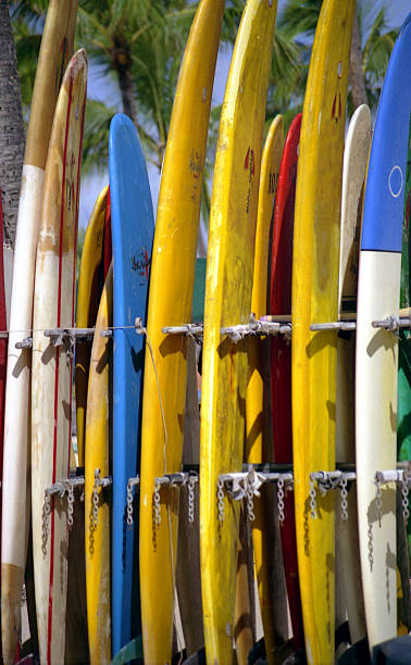 Surfboard Rack stock photo