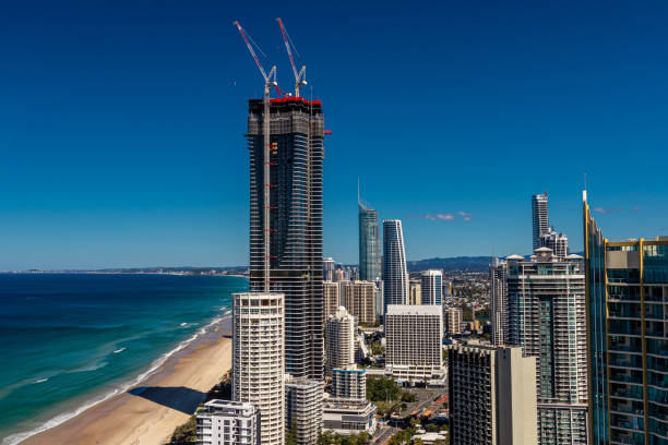 Surfers Paradise Highrise View stock photo