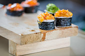 4 寿司の木製ブロック