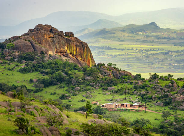 Swaziland valley of Ezulwini stock photo
