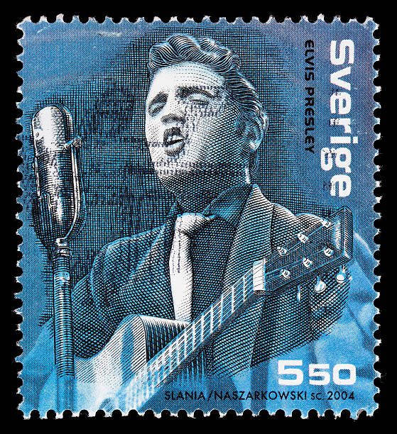 sweden elvis presley postage stamp - elvis presley 個照片及圖片檔