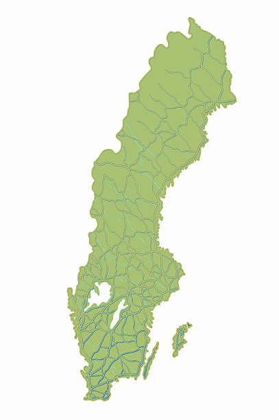 sweden map - sweden map bildbanksfoton och bilder