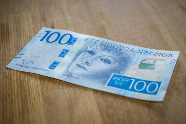 100 svenska kronor - svenska pengar bildbanksfoton och bilder