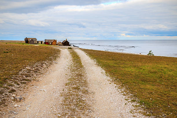 swedish fishing village - gotland bildbanksfoton och bilder