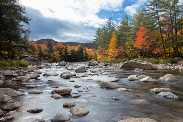 Swift river - New Hampshire Autumn in New Hampshire new hampshire stock pictures, royalty-free photos & images