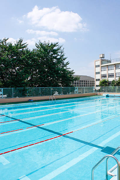 Swimming pool stock photo