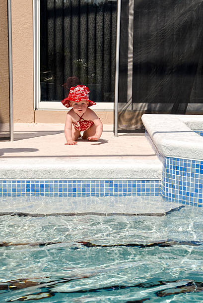 Swimming Pool Safety stock photo