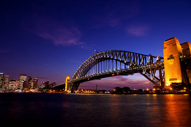 Sydney Harbour Bridge Dusk stock photo