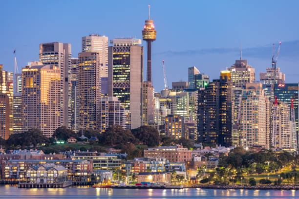 Sydney Skyline, New South Wales, Australia stock photo
