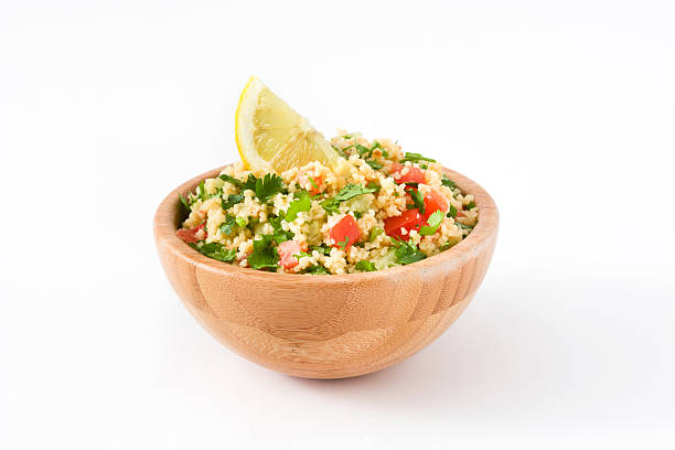 Tabbouleh salad with couscous stock photo