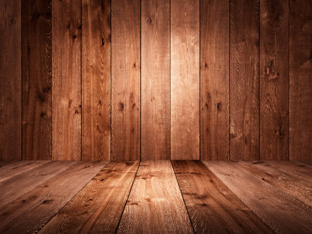 Table and background of aged planks. Table and background of aged planks. Texture of old boards. Vintage style. 3D render. deck photos stock pictures, royalty-free photos & images