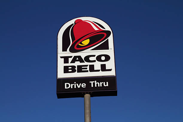Taco Bell sign stock photo